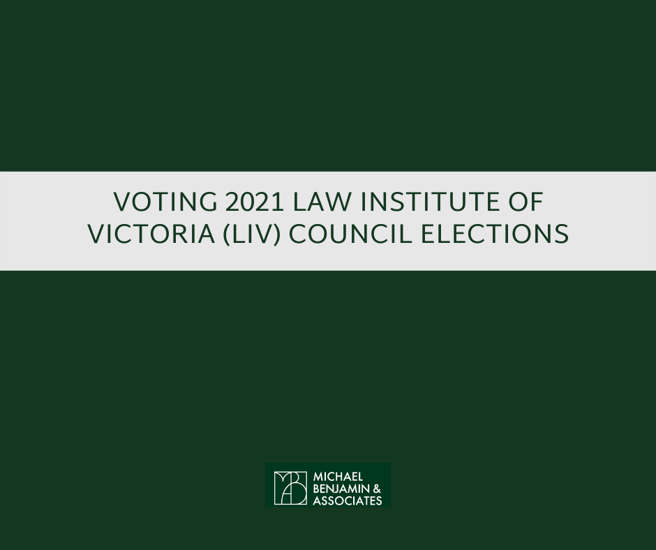 The Law Institute of Victoria council elections